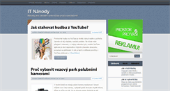 Desktop Screenshot of itnavody.cz